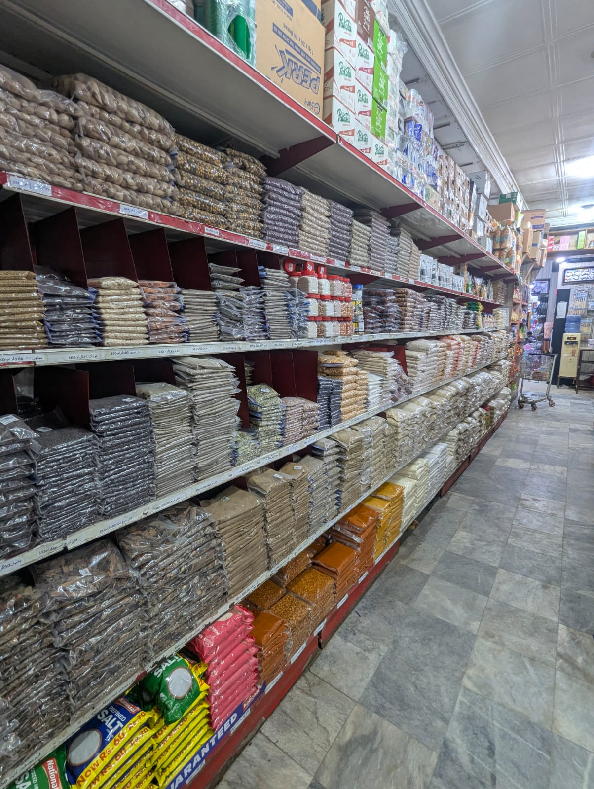 Grocery department at Unity Store Kot Addu